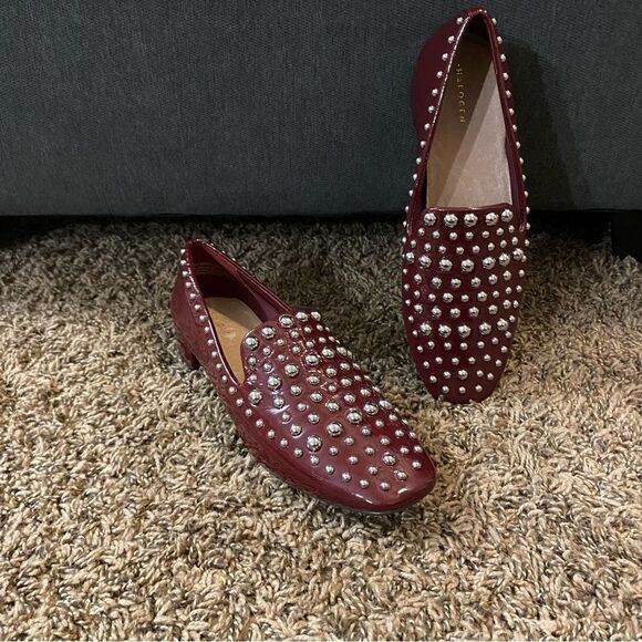 Halogen Women's Red Kaylee Loafers Shiny - Picture 1 of 11